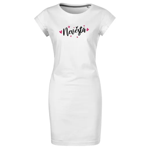 Bontis Šaty Nevěsta HVĚZDY A SRDCE - Bílá | L
