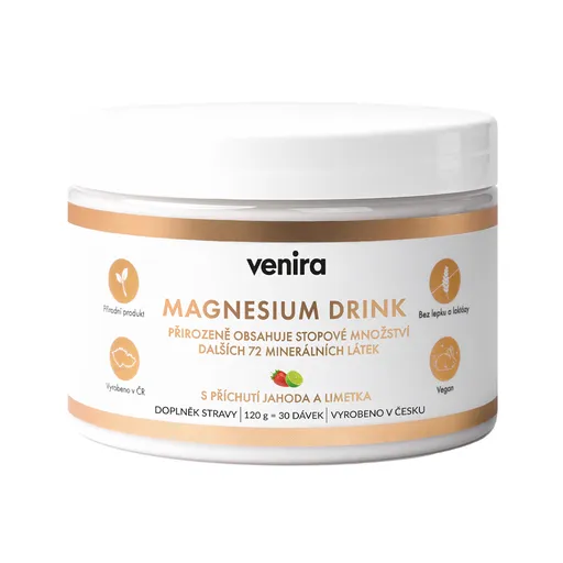 Venira Magnesium drink jahoda-limetka 120 g