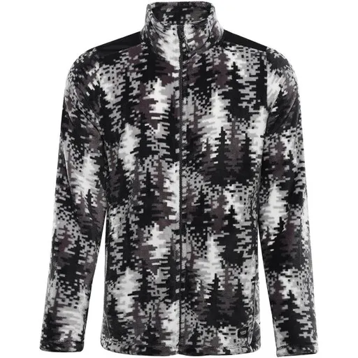 ALPINE PRO EFLIN Pánská fleecová mikina, černá, velikost