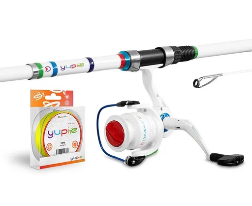 Delphin dětský set yupie prut 1,8 m 40 g + naviják 3t + vlasec 0,22 mm
