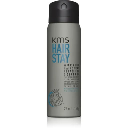 KMS Hair Stay Working Hairspray lak na vlasy pro vlasy namáhané teplem 75 ml