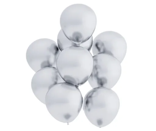 Balonek D5 chromový dekorační stříbrný - Belbal