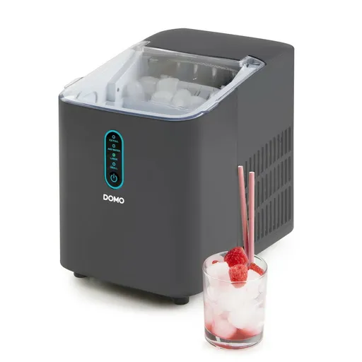 DOMO DO1132IB kompresorový výrobník ledu, šedá