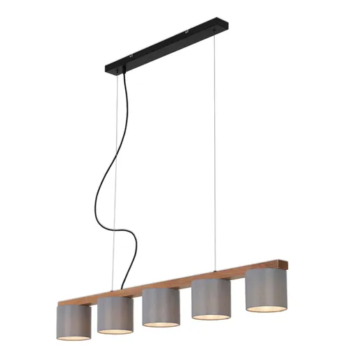 BRILONER Závěsné svítidlo, 110 cm, max. 25 W, šedá BRI 4075-054