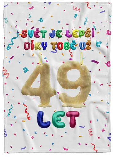 Deka Svět je lepší díky Tobě (věk: 49, Podšití beránkem: NE)