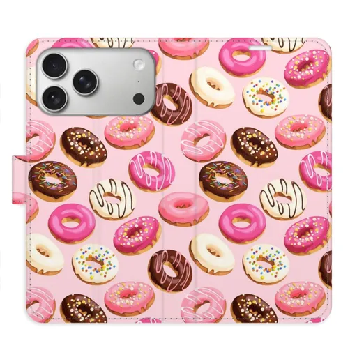 Flipové pouzdro iSaprio - Donuts Pattern 03 - iPhone 17 Pro Max