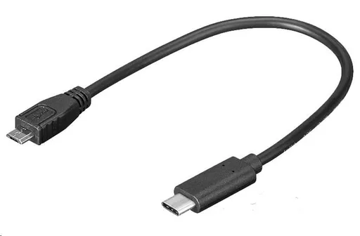PREMIUMCORD Adaptér USB 3.1 C/male - USB 2.0 Micro-B/male, 0, 2m