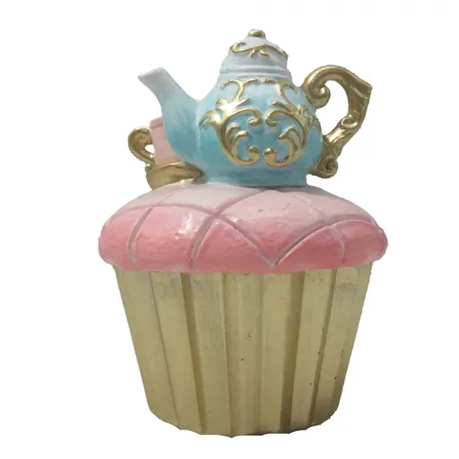 Dekorace Cupcake s konvičkou - 8*11 cm Clayre & Eef