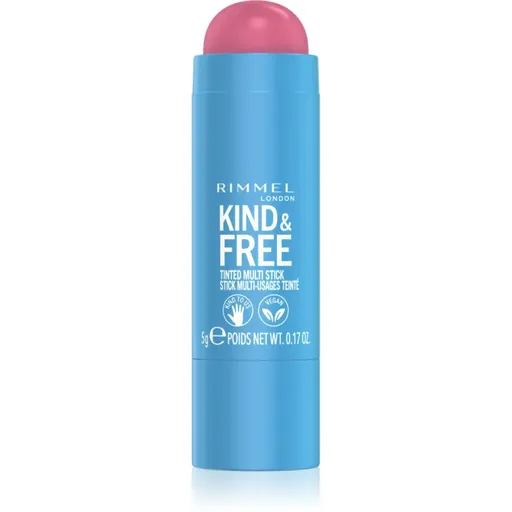 Rimmel Kind & Free multifunkční líčidlo pro oči, rty a tvář odstín 003 Pink Heat 5 g
