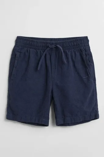 ŠORTKY GANT COTTON LINEN SHORTS MARINE