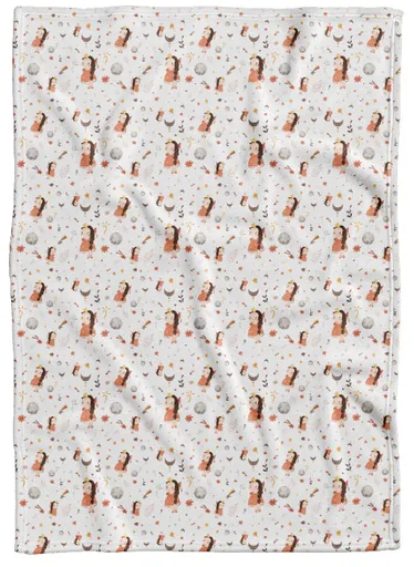 Deka Znamení watercolor Panna (23.8. - 22.9.) (Podšití beránkem: NE)