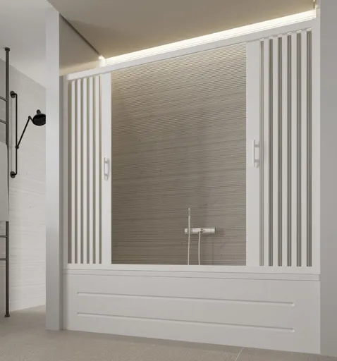 FORTE Vanová zástěna FLEX VASCA MARTE NEW Rozměr A 140 170, Rozměr C 150, Typ otevírání   Zavírání do středu OLBBXF210001