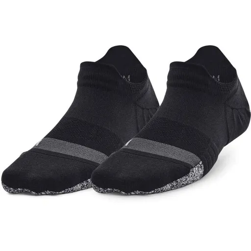 Under Armour BREATHE 2 NO SHOW TAB 2PK Dámské ponožky, černá, velikost UNI