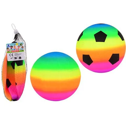 Duhový míč v síťce 23 cm 2 ks