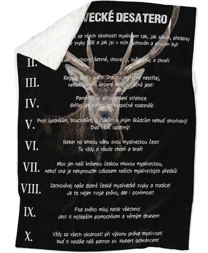 Deka Myslivecké desatero (Podšití beránkem: ANO)