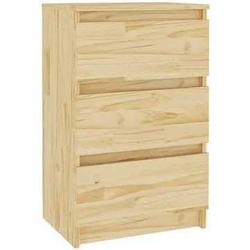 SHUMEE Noční stolek 40 × 29,5 × 64 cm masivní borové dřevo, 808083 (808083)