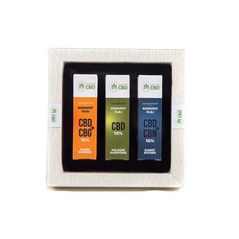 MasterCBD Dárková sada konopných olejů CBD + CBG + CBN, 3×10 ml (354)