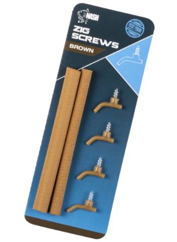 Nash rovnátka zig screws - hnědá