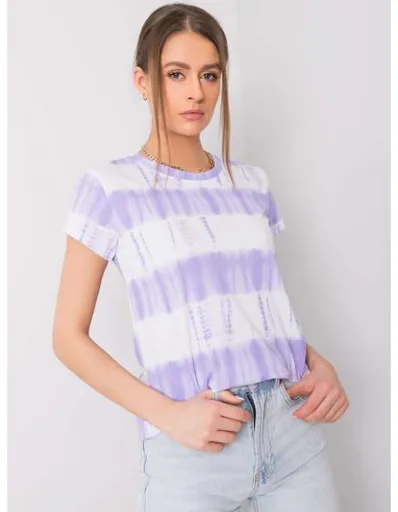 Dámské tričko GIANNA fialovo-bílé