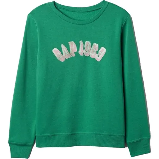 GAP V-SP25 LOGO Dámská mikina, zelená, velikost