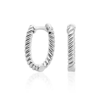 Sparkling Jewels Slušivé stříbrné náušnice EAS21