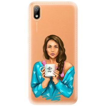 iSaprio Coffe Now - Brunette pro Huawei Y5 2019 (cofnobru-TPU2-Y5-2019)