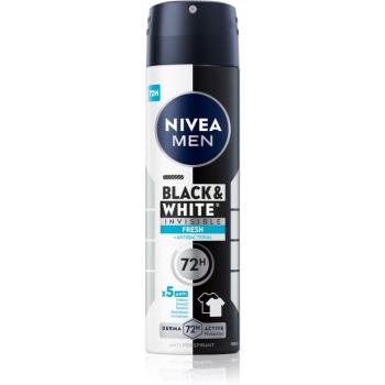 NIVEA MEN Invisible Black & White sprej antiperspirant pro muže Fresh 150 ml