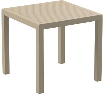 Zahradní stůl 80 cm Šedohnědá taupe