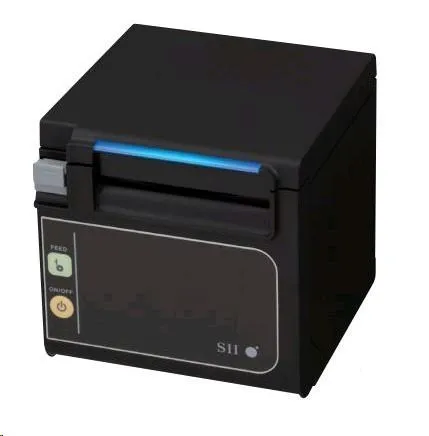 Seiko RP-E11 22450061 pokladní tiskárna, řezačka, Přední výstup, Ethernet, černá