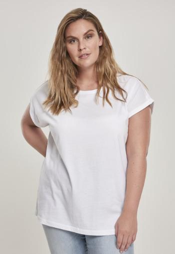 Urban Classics Ladies Organic Extended Shoulder Tee white - 5XL