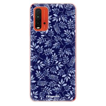 Odolné silikonové pouzdro iSaprio - Blue Leaves 05 - Xiaomi Redmi 9T