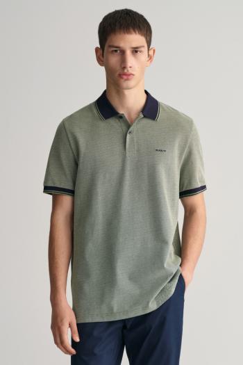 POLOKOŠILE GANT 4-COL OXFORD SS PIQUE PINE GREEN