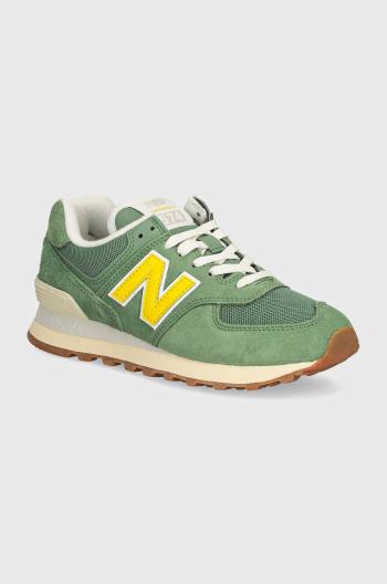 Sneakers boty New Balance 574 zelená barva, WL574GS2