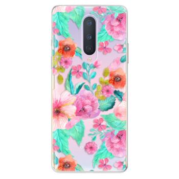 Odolné silikonové pouzdro iSaprio - Flower Pattern 01 - OnePlus 8