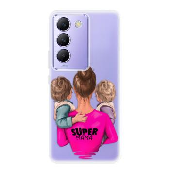 Odolné silikonové pouzdro iSaprio - Super Mama - Two Boys - Vivo V40 SE 4G/5G