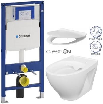 GEBERIT Duofix bez tlačítka + WC CERSANIT CLEANON MODUO + SEDÁTKO 111.300.00.5 MO1