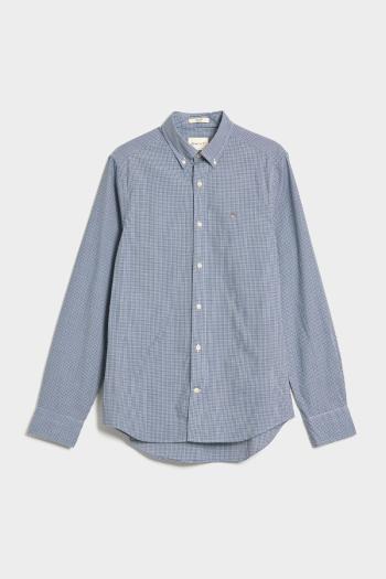 KOŠILE GANT SLIM POPLIN MICRO CHECK SHIRT COLLEGE BLUE