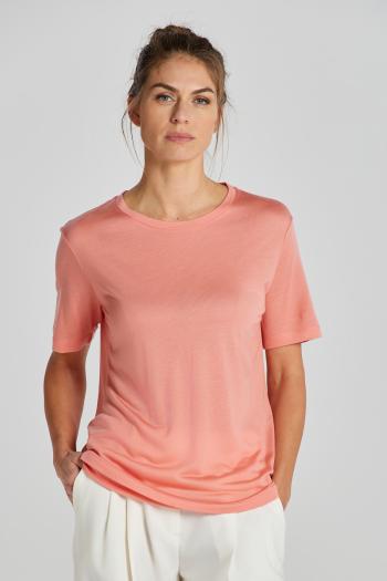 TRIČKO GANT REL DRAPED SS T-SHIRT PEACHY PINK