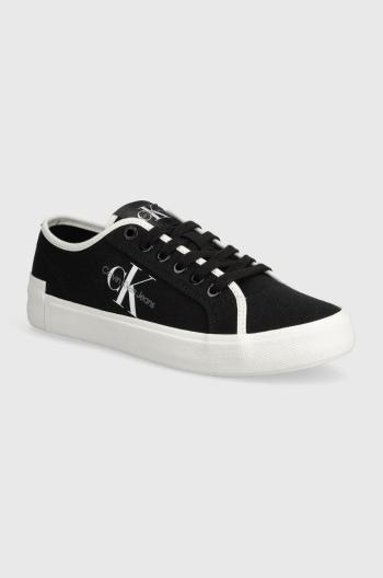 Tenisky Calvin Klein Jeans SKATER VULCANIZED LOW CS ML MR dámské, černá barva, YW0YW01453