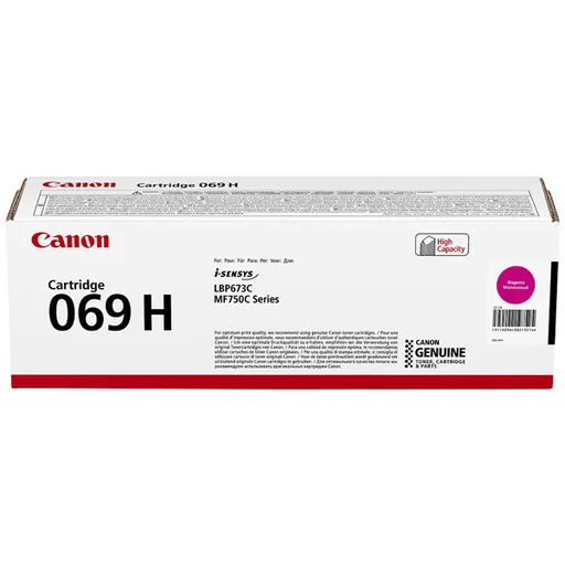 CANON 069H M - originální toner, purpurový, 5900 stran