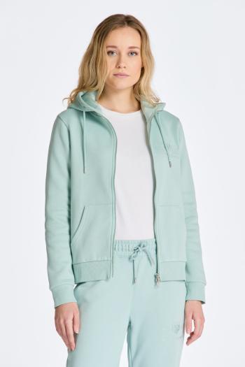 MIKINA GANT REG TONAL SHIELD ZIP HOODIE IBIZA BLUE