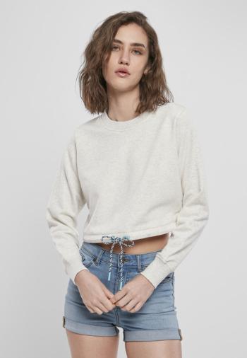 Urban Classics Ladies Oversized Cropped Crewneck lightgrey - S