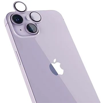 Epico Hliníkové ochranné sklo na čočky fotoaparátu pro iPhone 14 / 14 Plus fialová (69212152200001)