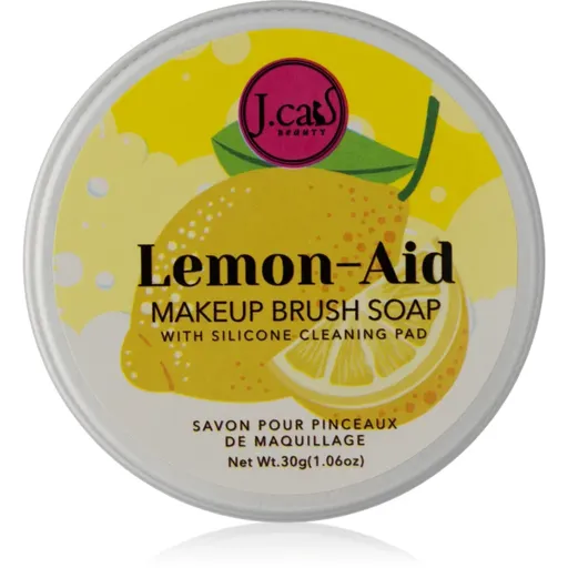 J.Cat Beauty Lemon-Aid tuhý čistič na make-up houbičky a štětce 30 g