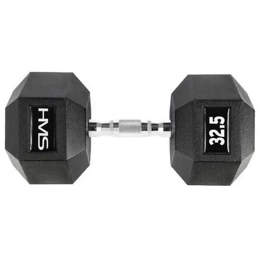 HMS PREMIUM 32,5 KG HEXAGONÁLNÍ JEDNORUČKA Hexagonální jednoručka, černá, velikost 32,5 KG
