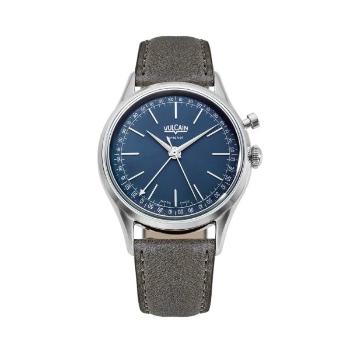 Vulcain Cricket President 36 mm - Blue - Grey