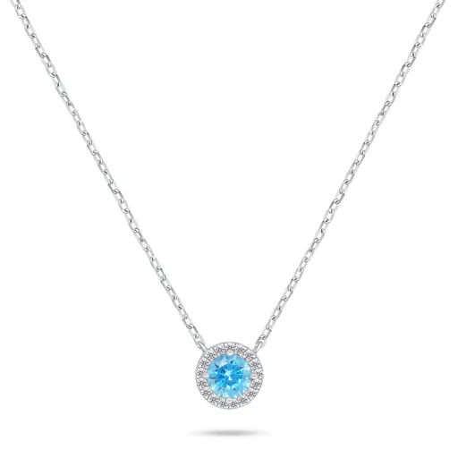 Brilio Silver Třpytivý stříbrný náhrdelník se zirkony NCL136WAQ