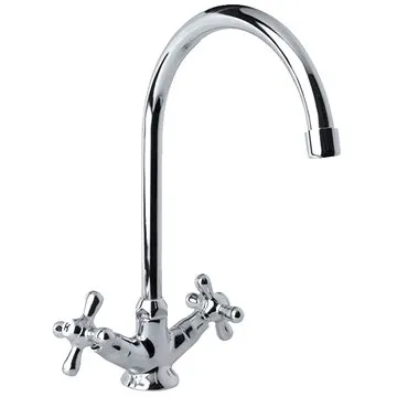 Mereo Dřezová stojánková baterie, Retro Viktorie, výška 315 mm, chrom