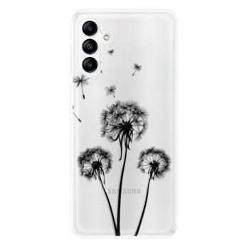 Odolné silikonové pouzdro iSaprio - Three Dandelions - black - Samsung Galaxy A04s