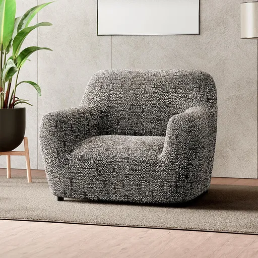 Bielastické potahy GLORIA hnědá křeslo (š. 60 - 110 cm)